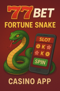 Tela do jogo Fortune Snake no app 7777BET