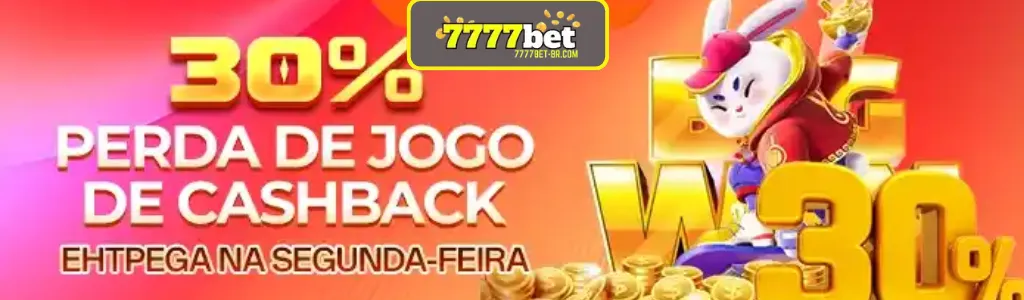 Promoção 30% de reembolso por perdas no 7777BET cassino