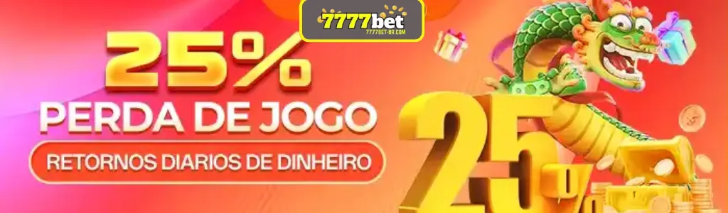 Bônus de 25% para jogos no 7777BET
